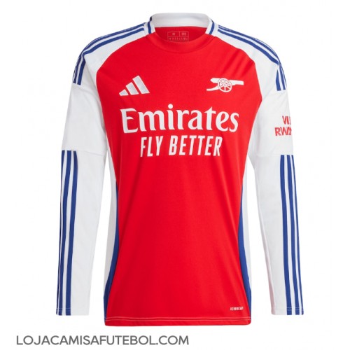 Camisa de Futebol Arsenal Equipamento Principal 2024-25 Manga Comprida